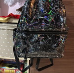 Polo backpack used, black with silver