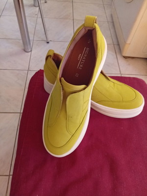 Next women's new leather shoes size 41 green narrow fit