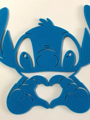 Stitch decorative 3D figure new with heart-shaped hands