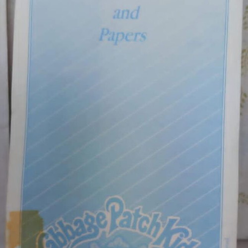 Set of 2 used vintage adoption papers and birth certificates Cabbage Patch Kids