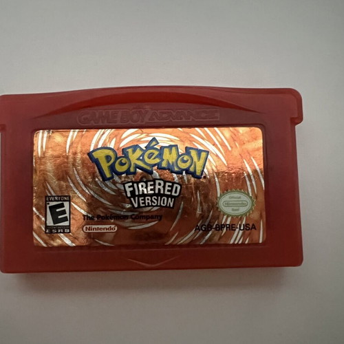 Pokemon FireRed Nintendo Game Boy Advance game with 22 shiny