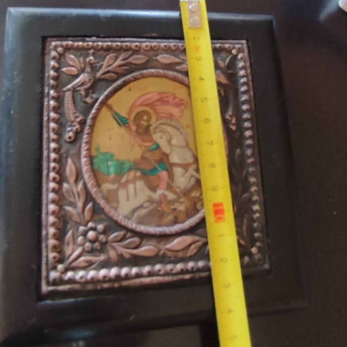 Silver religious icons like new