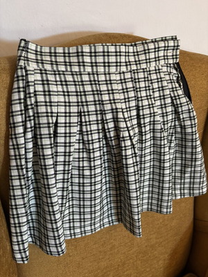 Plaid skirt like new, Bershka, size S, pistachio green