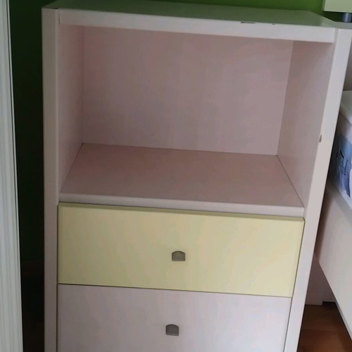 Neoset nightstand used with two drawers 50×32×71