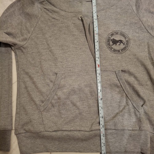 Women's cropped sweatshirt like new, gray, size S