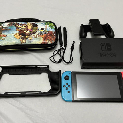 Nintendo Switch V1 console with accessories