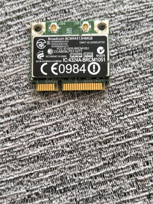 Mini PCI-e Broadcom BCM94313HMGB 802.11b/g/n 1x1 WiFi and 20702 Bluetooth 4.0 Combo used