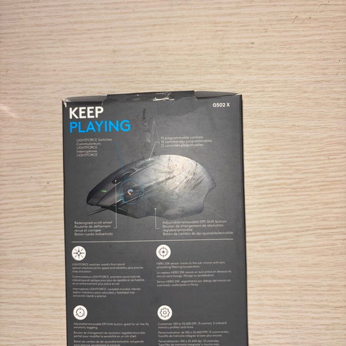 Logitech G502 X gaming mouse new with HERO 25K sensor