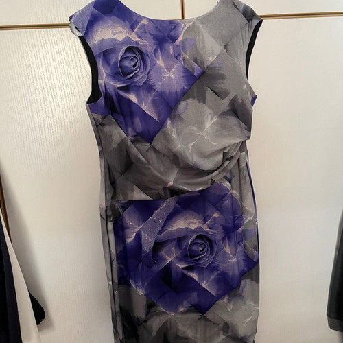 Coast floral printed dress used, size 16 petite