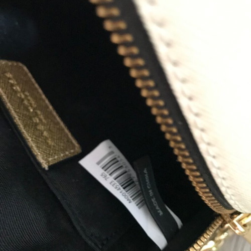 Marc Jacobs backpack new, gold and white, 20x17 cm
