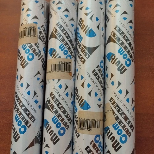 Fax rolls pack of 4, 210 mm x 15 m, new thermal paper