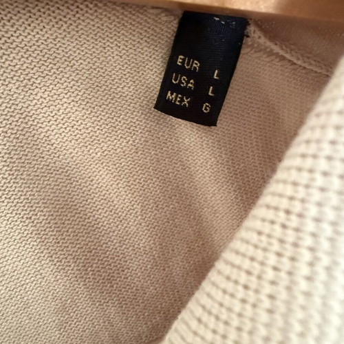 Massimo Dutti Polo shirt like new, beige, size Large