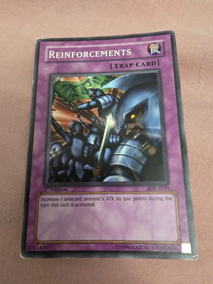 Reinforcements 1st edition used Yu-Gi-Oh! card