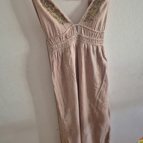 Boho long dress used, beige