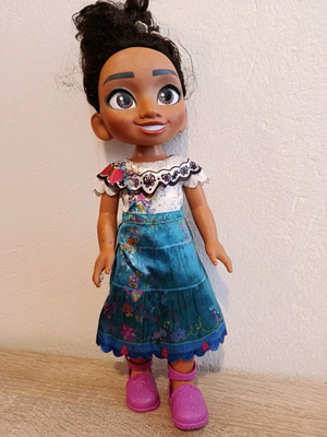 Large Disney Encanto Miraberl doll used with moisture marks on dress