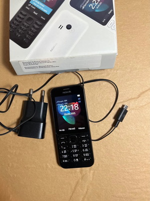 Nokia 222 Dual SIM Μαύρο μεταχειρισμένο, πλήρες πακέτο
