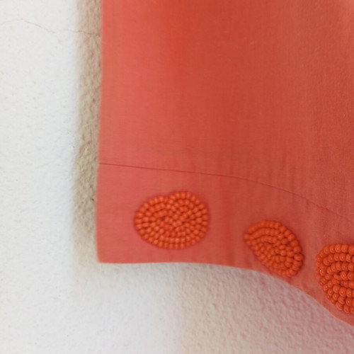 Summertime by Raxevsky Boho tunic blouse coral like new