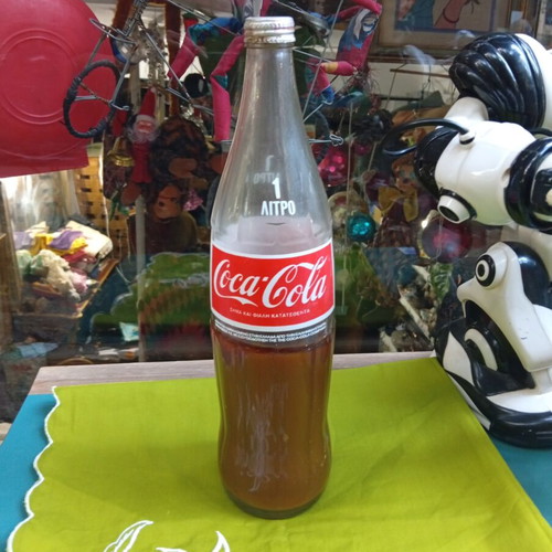 Coca-Cola glass bottle 1 liter like new vintage collectible