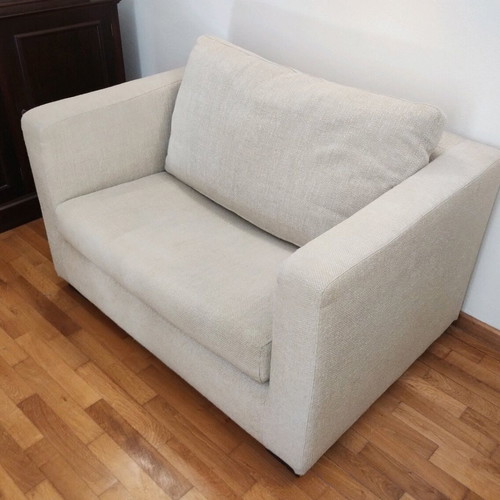 Small sofa bed like new, Greek made, convertible to single bed
