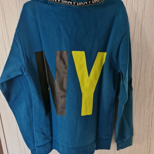 DKNY sweatshirt for boy size 14 like new, petrol color