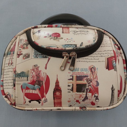 Hard travel toiletry bag