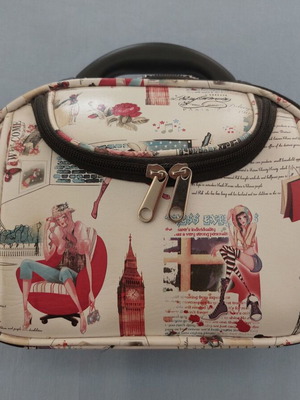 Hard travel toiletry bag