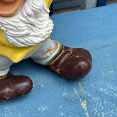 Vintage Bully West Germany Disney Grumpy rubber figure used