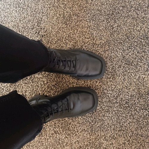 Fratelli Petridi leather black ankle boots like new, size 36-37