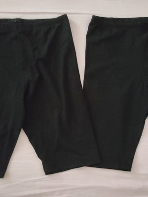 H&M αθλητικά ποδηλατικά κολάν σορτς για κορίτσια σε μαύρο, σετ 2