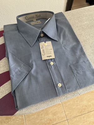 Classic Man by Vögele мъжка риза с къс ръкав нова, размер L, синя