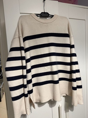 Zara knitted sweater used, white, size S