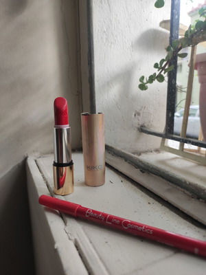 Kiko matte lipstick and pencil set like new