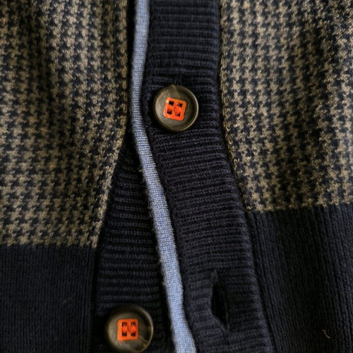 Benetton men's cardigan size M like new, blue