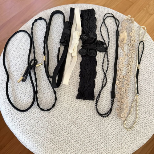 Hairband set used, pack of 9, multicolor