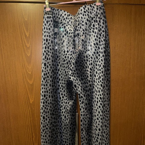 Juicy Couture Grey Leopard Velvet Set New XS Size