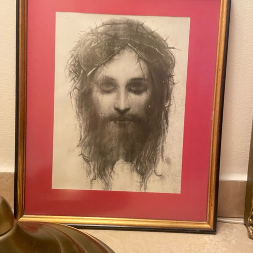 Jesus print wall art like new