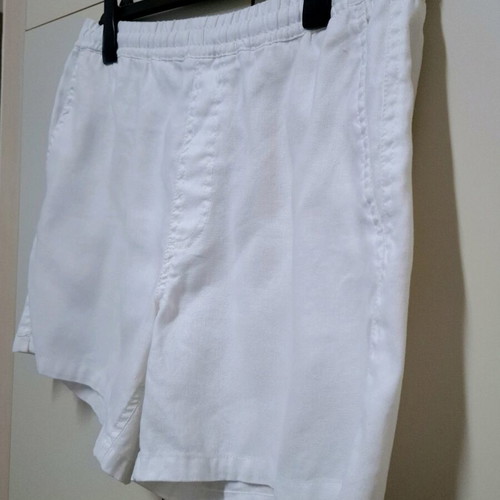 White men's linen shorts Zara XL like new