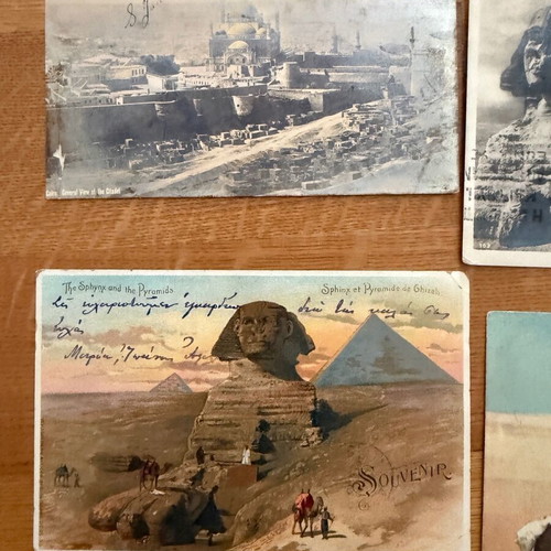 Old postcards used, traveled