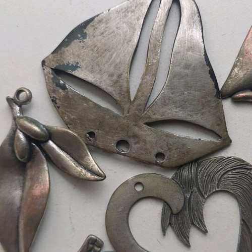 Handmade metal elements like new for DIY and crafts