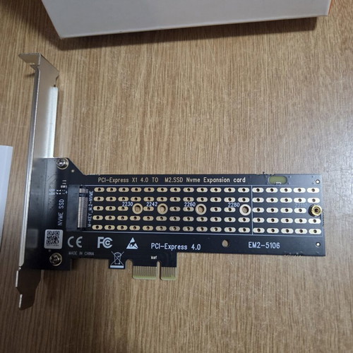 Eluteng M.2 NVMe PCIe 4.0 X1 adapter card new for computer expansion