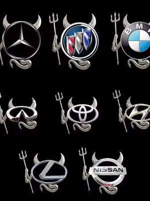 3d Devil sticker for car logo, new