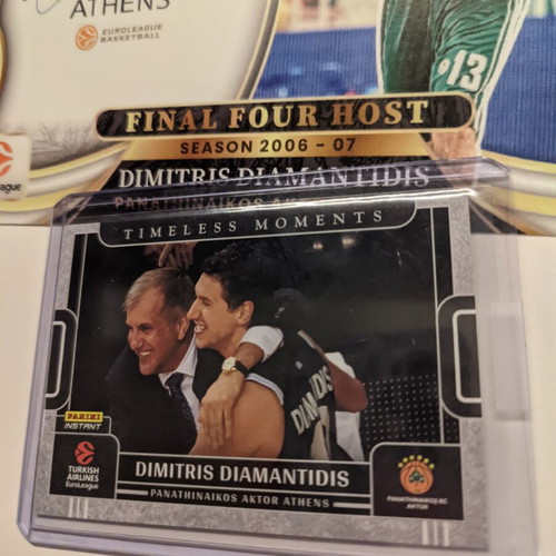 Panini EuroLeague Dimitris Diamantidis collectible card pack 2 new