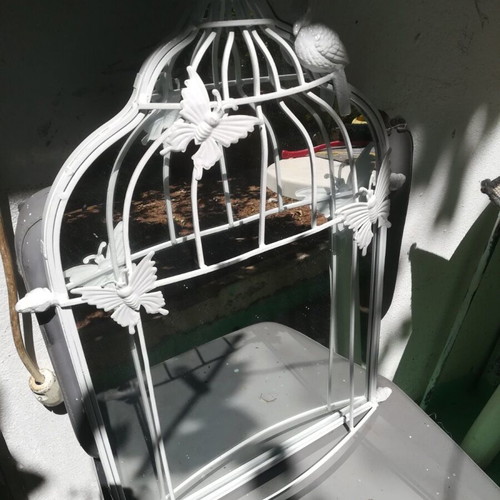 Iron mirror with border, dimensions 60x40cm