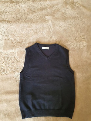 Mango vest like new, navy blue, size 122 cm for 7 years old