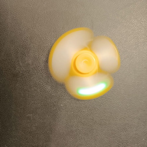 Fidget spinners used, pack of 3 with lights and wing design