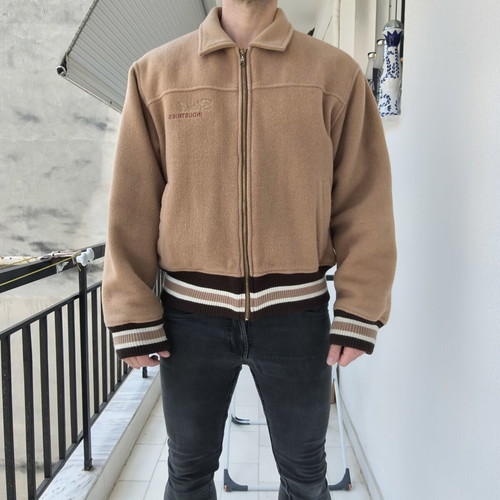 Vintage Blend College Jacket 90s Large camel, like new
