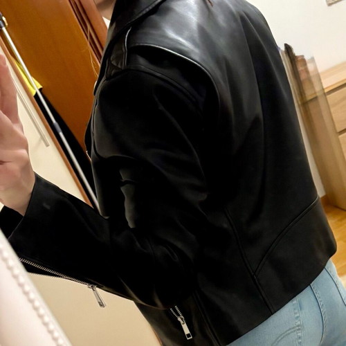 Mango biker jacket new, size M, black