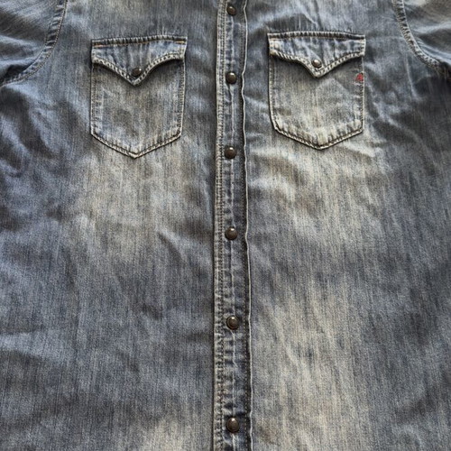 Replay women's denim shirt large like new, blue