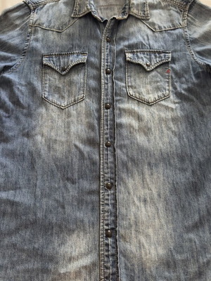Replay women's denim shirt large like new, blue