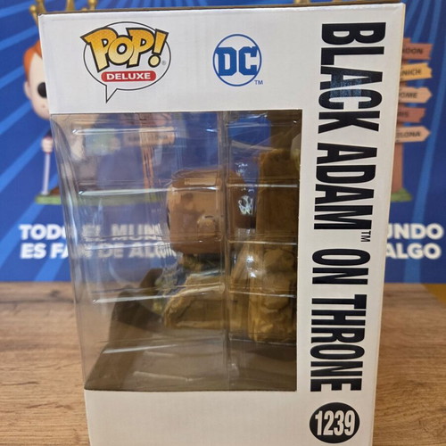 Funko Pop Deluxe Black Adam on Throne figure new